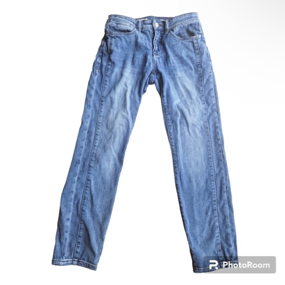 Anthropologie Pilcro and the Letterpress Stet Ankle Zip Cropped Skinny Jeans - Picture 2 of 8